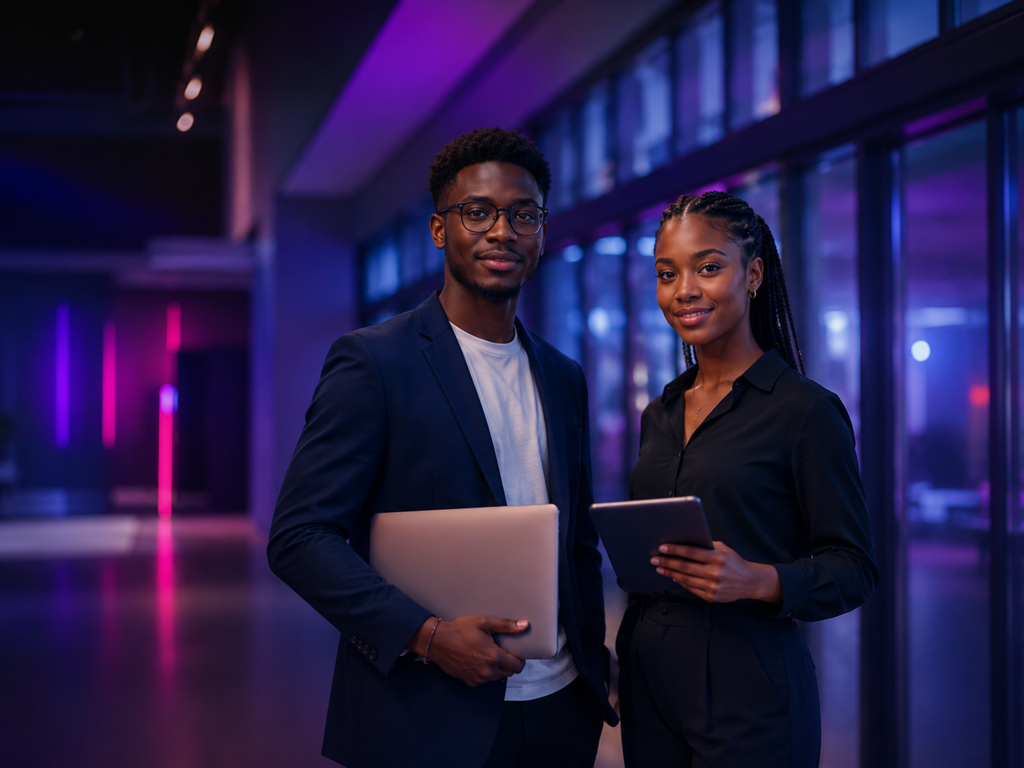 Étudiants PST&B présentant leur travail